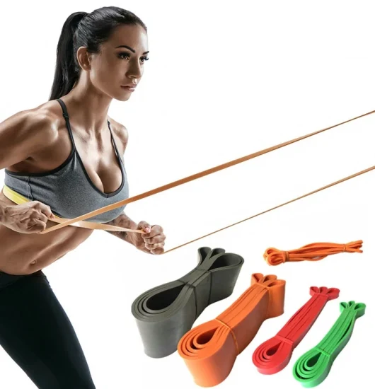 Fitness Training Latex Resistance Rubber Pulling up Yoga Exercise Bands for Home Gym