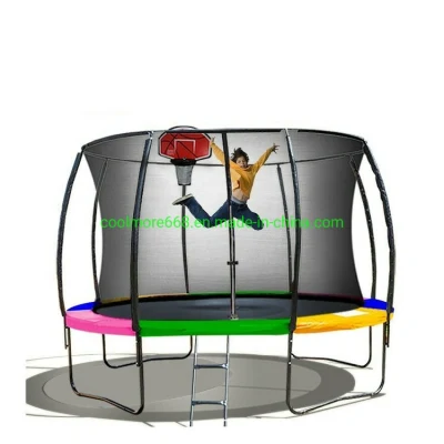 Hot Selling Deluxe Round Trampoline Outdoor with Enclosure for Sale