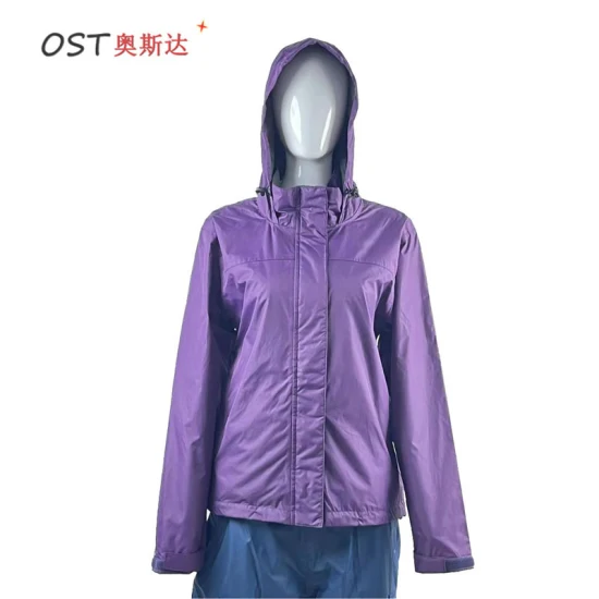 Ladies′ Waterproof Jacket Clothing Windbreaker Rain Jacket for Outdoor Sports