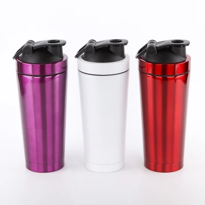 18/8 Stainless Steel Vacuum Insulated Sport Protein Shaker Water Bottle